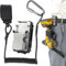 otuiaim Clip-on Porta Attrezzi da Cintura + Cordino Estensibile 160cm per Trapano – Kit di Sicurezza e Comodità per Attrezzi – Portautensili in Acciaio Inox 304 e Corda di Sicurezza Anticaduta da 5KG