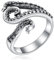 Shusukue Offener Ring mit Oktopus-Tentakel, 925er Sterlingsilber, Ring mit drei Tentakeln für Frauen, verstellbare Oktopus-Ringe, Ozean-Schmuckgeschenke