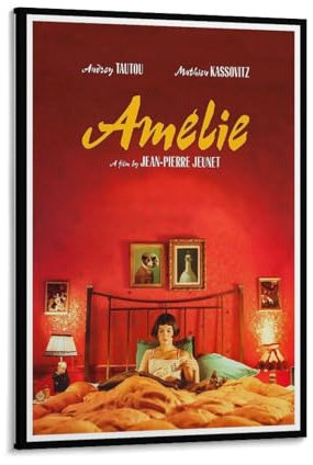 KBGDFSDF Amelie Filmposter, Leinwand, Poster, Schlafzimmer, Dekoration, Landschaft, Büro, Raumdekoration, Geschenk, 40 x 60 cm