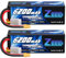 Zeee 4S Lipo 14,8V 120C 6200mAh Batterie RC avec Prise XT60 pour rc Voiture, Camion, Char, Buggy, truggy (2 PCS)