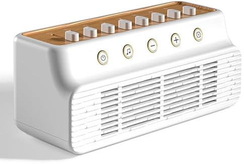 White Noise Machine, Soothing Sounds and Night Lights Sleep Sound Box 8 Nature Sounds Mixer Soothing Sounds Therapy USB White Noise Sound Machine with Timer for Sleeping at Home Yoga