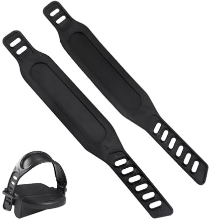 Fsahiuf 2Pcs Kettler Ersatzteile Heimtrainer,Fahrrad Pedal Riemen Set,pedalriemen Links und Rechts, 31 cm x 4,5 cm, Schwarz