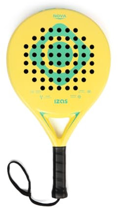IZAS Nova Pala de Padel Ligera de Fibra de Carbono y LD Foam con Diseño Diamante. Pala 38mm de Diseño Ergonómico para Máxima Potencia, Control y Absorción de Vibraciones. Raqueta Unisex 365g