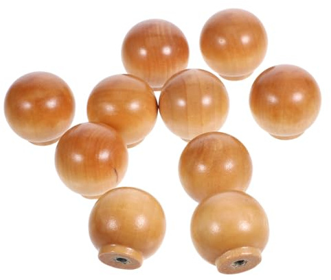Angoily 10 pezzi Pomelli per Mobili in Massello da Maniglie Rotonde per Armadi Pomelli per Cucina Comodini Armadi e Cassettiera Design Moderno e Superficie Liscia