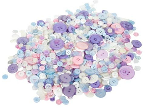 Trimz Assorted Shapes & Sized Buttons 250g