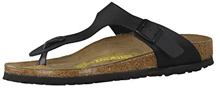 BIRKENSTOCK Damen Classic Gizeh Damen Zehentrenner, 35 EU Schmal, Schwarz