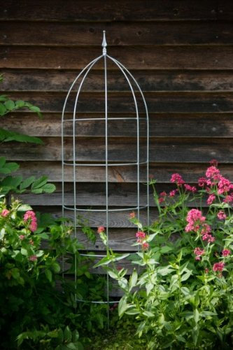 KUHEIGA Halbrunde Rankhilfe, Rankgerüst, verzinkt, Höhe: 150 cm, Volleisen Rankgitter