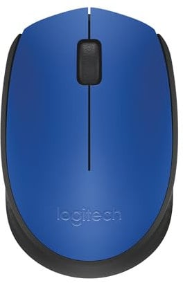 Logitech M171 Mouse Wireless per PC, Mac, Laptop, 2,4 GHz con Mini Ricevitore USB, Tracciamento Ottico, Durata della Batteria di 12 mesi, Ambidestro - Blu