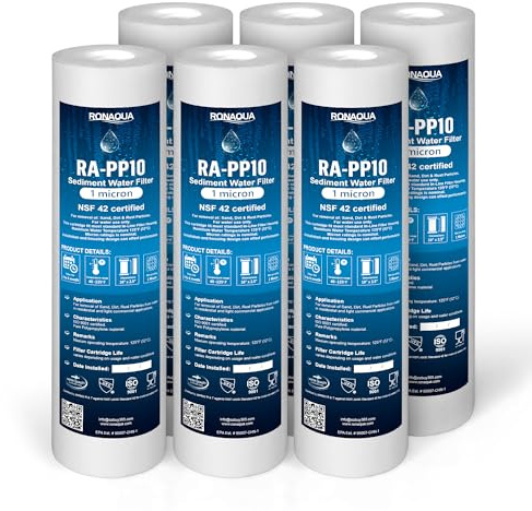 1 Micron Sediment Water Filter Cartridge by Ronaqua