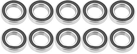 Gummigedichtete Kugellager, Mini Kugellager Doppelt Versiegelt 12 mm * 21 mm * 5 mm Lager Stahl Doppel-abgeschirmt Ersatzteile 10 Stück 6801-2RS Gummigedichtete Rillenkugellager