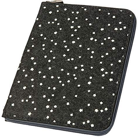 luxdag Mom's Organizer A5 mit Reißverschluss aus Filz (Farbe & Motiv wählbar) - Hülle für Mutterpass, U-Heft, Ultraschallbilder & Impfpass - Geschenk für werdende Mütter…