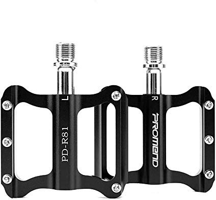 bike Fahrrad Fahrrad Outdoor Radfahren Fitness Tragbare Rennradpedale, Mountainbike-Pedal, Aluminiumlegierungspedal, Ultraleichtes 3-Palin-Pedal, 9/16 Zoll, Passend für die meisten Fahrräder,Schwarz
