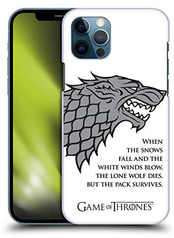 Head Case Designs Offizielle HBO Game of Thrones Weiße Winde Grafiken Harte Rueckseiten Handyhülle Hülle Huelle kompatibel mit Apple iPhone 12 / iPhone 12 Pro