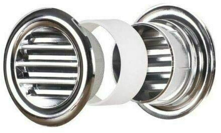 Chrome Mini Circle Air Vent Grille Door Round Ventilation Cover