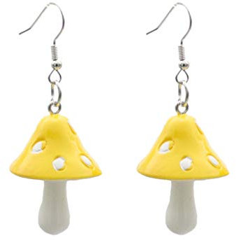 Holibanna Anhänger Baumeln Ohrringe Süße Frische Pilz Tropfen Ohrringe Bunte Pilz Charme Ohr Anhänger Frauen Schmuck für Frauen Mädchen