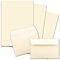 100x Briefpapier-Sets DIN A4 mit C6 Briefumschlägen, Haftklebung - Creme-Vanille - mattes Schreibpapier mit Kuverts - FarbenFroh by GUSTAV NEUSER