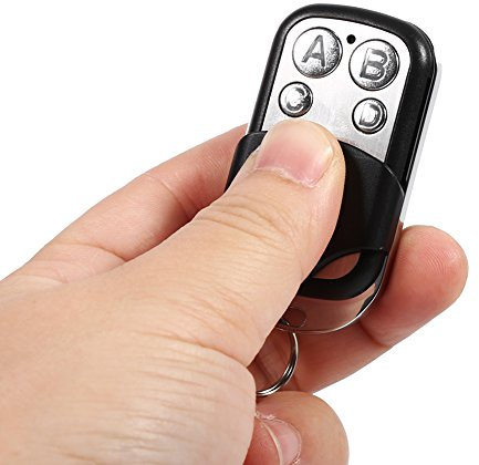 Cikonielf Portachiavi con Telecomando per Allarme Senza Fili Universale per clonazione per cancello per Garage per Auto 433 MHz per Porte da Garage Cancelli con Telecomando Originale