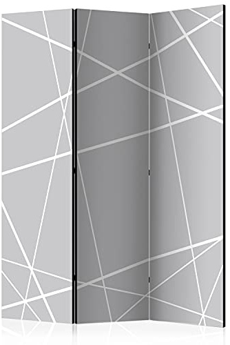 murando - Paravent Raumteiler Abstrakt, 135x172 cm, 3-teilig, Wohnzimmer | Mobiler Sichtschutz, sofort einsatzbereit, Holzrahmen, ideal fürs Wohnzimmer oder Büro, geruchsneutral, lichtbeständig