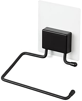 Compactor Bestlock Magic Bath Black toilet Paper Holder - Self-Adhesive, Easy Installation, Waterproof (Ran10206)
