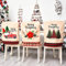 3 Stück Weihnachten Stuhlhussen Esszimmerstuhl Stuhlbezug, Weihnachten Stuhlrückenbezüge Weihnachtsstuhlhussen Weihnachtsdeko, Weihnachtsstuhl Rückenabdeckung Für Esstisch Stühle Dekoration (Stil E)