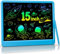 TUGAU LCD Writing Tablet for Kids 15 inch Colorful Drawing Tablet, Educational Learning Toys Writing Board - Gift for Kids 3 4 5 6 7 8 Years Old Girls Boys Birthday Gifts (DeepSkyBlue)