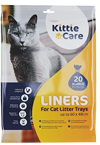 Kittie Care Pack of 20 XL Kittie Care Cat Litter Liners for Extra Large Box