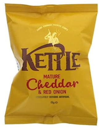 Kettle Chips Mature Cheddar & Red Onion 40g x 30 pack