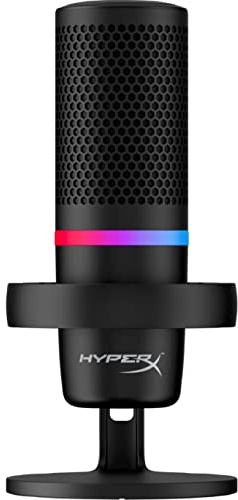 HyperX Duocast Omnidirectional USB Microphone RGB Lighting Black (Renewed)