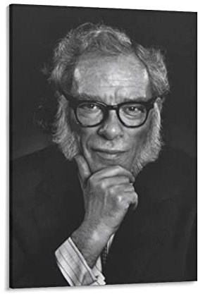 JITENG Berühmter Schriftsteller Isaac-Asimov Poster, Malerei auf Leinwand, Wandkunst, Poster, Scrollbild, Druck, Wanddekoration, Heimposter, 30 x 45 cm