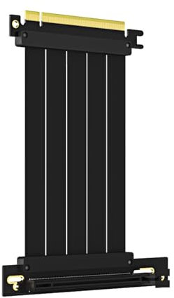 GLOTRENDS 150mm PCIe 4.0 X16 Riser Kabel für PCIe 4.0/3.0 GPUs, wie GeForce RTX 40/30 Serie und AMD Radeon RX7000/RX6000 Serie, etc.