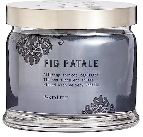 PartyLite Kerzenglas mit 3 Dochten, Fig Fatale