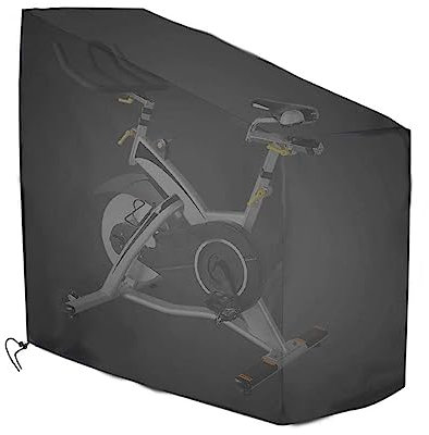 Heimtrainer Abdeckung,210D Oxford Wasserdicht Winddicht Fahrradabdeckung Fitnessbike Schutzhülle Fitnessgeräte Fahrrad Abdeckungen (140*60*120/160CM)
