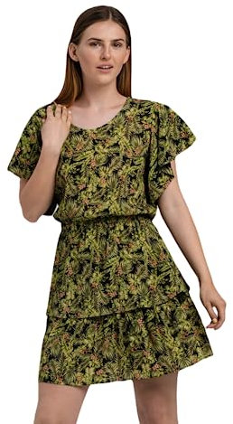 LOOK made with love Women's Monty Look 1427 Cocktail Dress, Monstera Green, Small