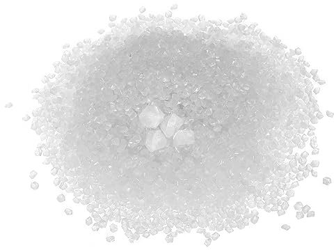 sourcing map 6000Stk Glühende Steine 3-5mm Leuchtende Kieselsteine Dekoration Dunkel Leuchtende Steine Dekoration Heimwerkerbedarf Weiß für Garten Topfpflanze Fischtank