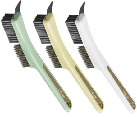 Healeved 3pièces Nettoyage pour Cuisinière Brosse à Poils Métalliques Brosse De Nettoyage Et Grattoir pour Éliminer Les Taches Huile Et Résidus sur Plaques De Cuisson Et Grils