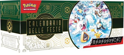 GCC Pokémon: calendario delle feste (otto carte promozionali olografiche, cinque buste di espansione e tanto altro)