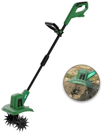 Mellif Motoculteur sans Fil pour Batterie Makita/Mellif 18 V (Outil Uniquement), motoculteur de Jardin électrique avec 270 TR/Min, 48 Dents en Acier, 22,1 cm de Largeur, 16 cm de Profondeur,