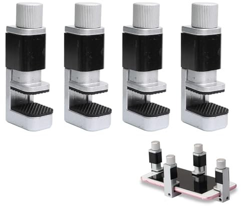 Clip en Métal Réglable, Pince pour Écran de Smartphone, Fixation D'écran Réglable Lot, 4 Pièces Kit de Réparation Téléphone Portable, pour Smartphone, Ordinateur, Ordinateur Portable, Tablette