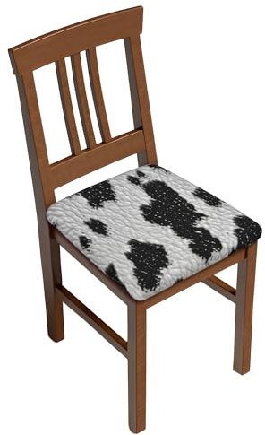 Stuhlsitzbezug 2er Set, Dalmatian Dog Texture Sitzschutzbezug Hussen für Stühle Wasserdicht Esszimmerstuhl Sitzbezüge für Bankett, Küche, Party, Hotel