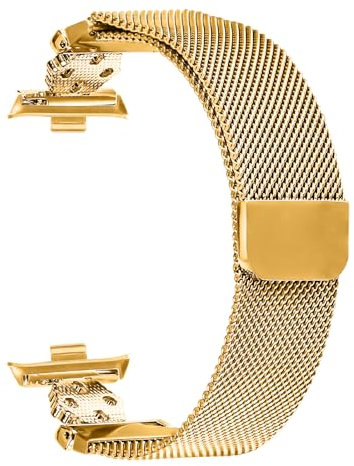 Bestgo Metallband Kompatibel mit Xiaomi Mi Band 8 Pro, Edelstahl Armband Metall Unisex Ersatzarmband Kompatibel mit Xiaomi Mi Band 8 Pro/Xiaomi Redmi Watch 4, Edelstahl