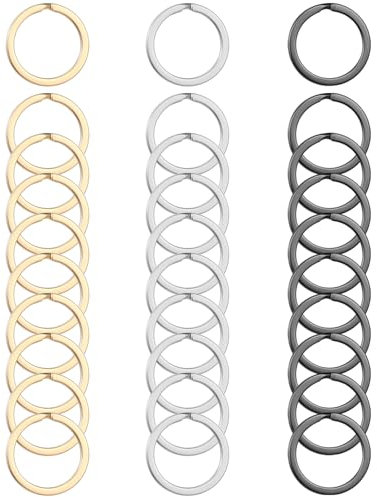 Arcjunys Schlüsselringe Edelstahl Schlüsselring Edelstahl Runde Kleine Schlüsselringe Klein Schlüsselring Klein Schlüsselringe 20mm Schlüsselanhänger Ring Keyring Key Ring für DIY Basten 30 Stück