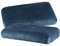 BaSaTex Cashmere Plüsch Kissenbezüge Spannbezüge 2er Pack für Nackenkissen und Gesundheitskissen | kuschelig weicher Kissenbezug | ca. 45-60 x 30-40 cm – 20 cm Steg | Farbe: Blau