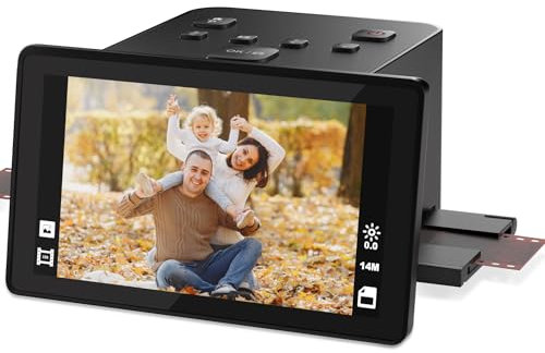 22MP Film e Slide Scanner con 5 Schermo LCD, Convertire Colore & B & W Negativi & Diapositive 35mm, 126, 110 Film a JPEG Digital Photos