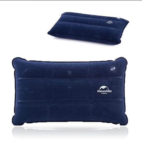 Naturehike Cuscino gonfiabile quadrato, morbido e confortevole, leggero e portatile, ideale per campeggio, viaggi, ufficio e casa, facile da riporre, versatile