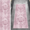 Ymural Teppich Läufer Flur rutschfest 70x150CM Rosa rutschfest Lang Vintage Meterware Kurzflor Polyester Korridor Schlafzimmer Anpassbar