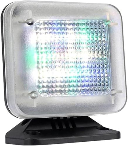 Lámpara LED de simulación de TV falsa, luz de TV antirrobo y disuasoria con 4 modos, temporizador y sensor de luz LED, televisión falsa de seguridad para el hogar para protección contra robos