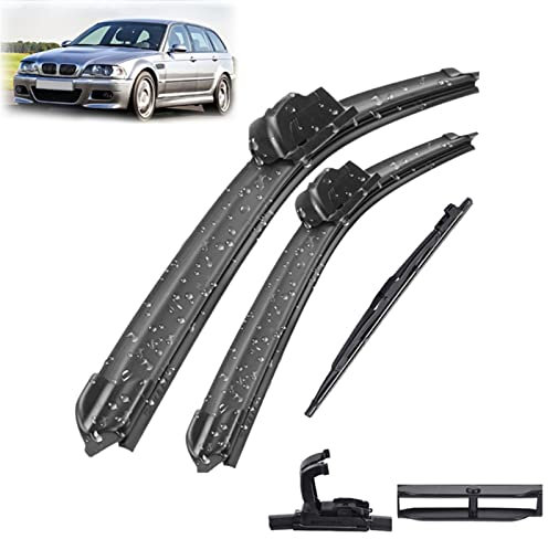 Scheibenwischer-Set für vorne und hinten, Wischerblätter, für BMW 3er E46 Touring Kombi 316 318 320 325 330 1998-2006 22+20+12