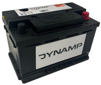 Dynamp DF681 Car Battery, 12V, 68Ah, 570 CCA, Type 100, Maintenance-Free