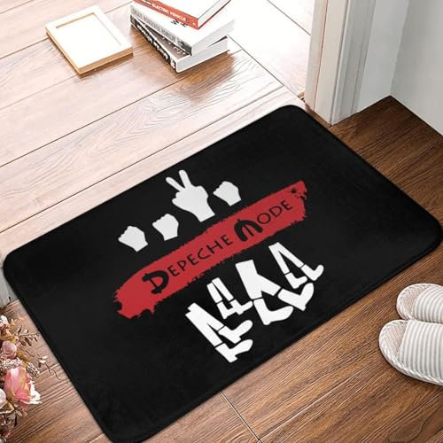 OOAHJEID Fußmatte Badteppich Teppich Depeche Cool Mode Electronic Rock Fußmatte rutschfest für Küche Bad Wohnzimmer Eingangsbereich