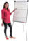 Metroplan Value Tripod Flipchart Easel from Magnetic Dry-wipe Whiteboard generous surface area of 1000 x 680 mm - Height Adjustable - ideal for Office, Schools,Info points (Black Frame)